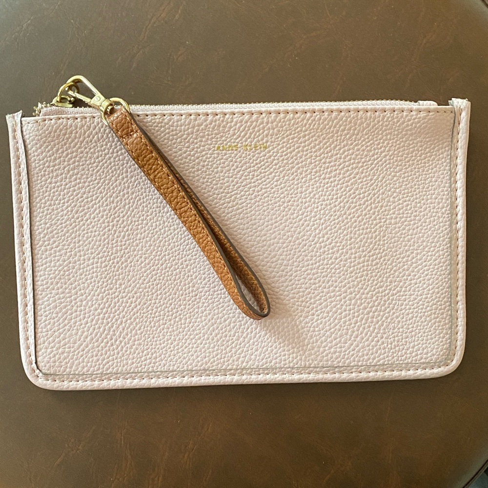Anne Klein Pink Wristlet Clutch